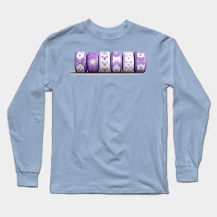 rolls of purple tape with different cute patterns Long Sleeve T-Shirt